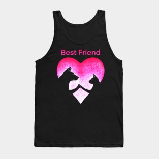 Dog and cat best friend love Tank Top